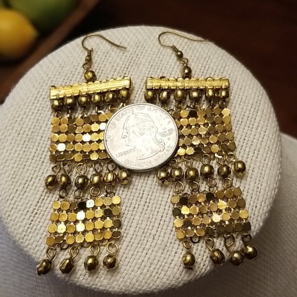 Statement Mesh Earrings - Picture 2 of 4